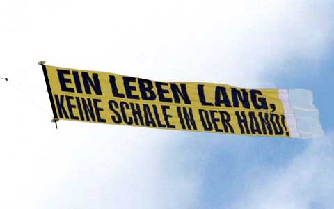 Flugzeugbanner aus Dortmund