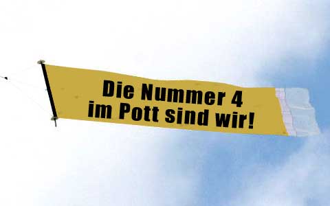 Flugzeugbanner - neu